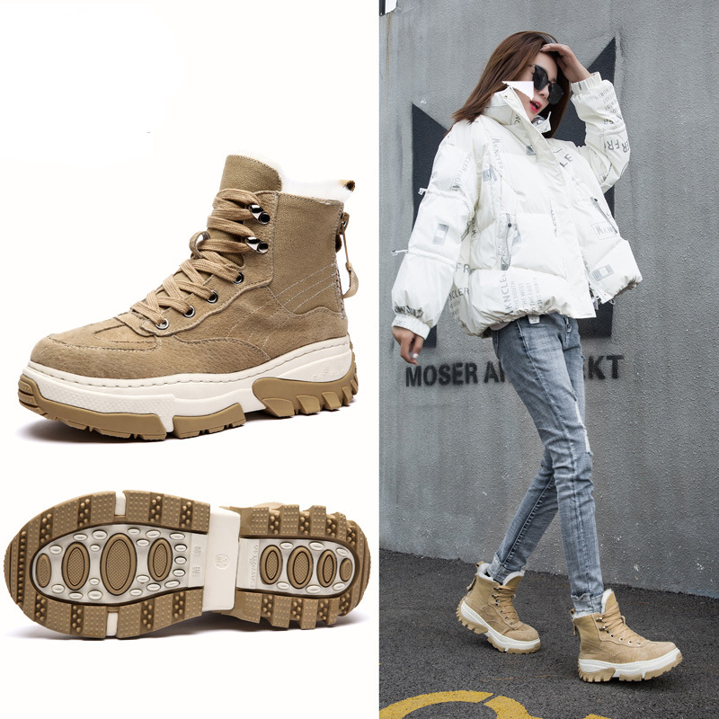 雪地棉冬季防滑大棉鞋加绒加厚