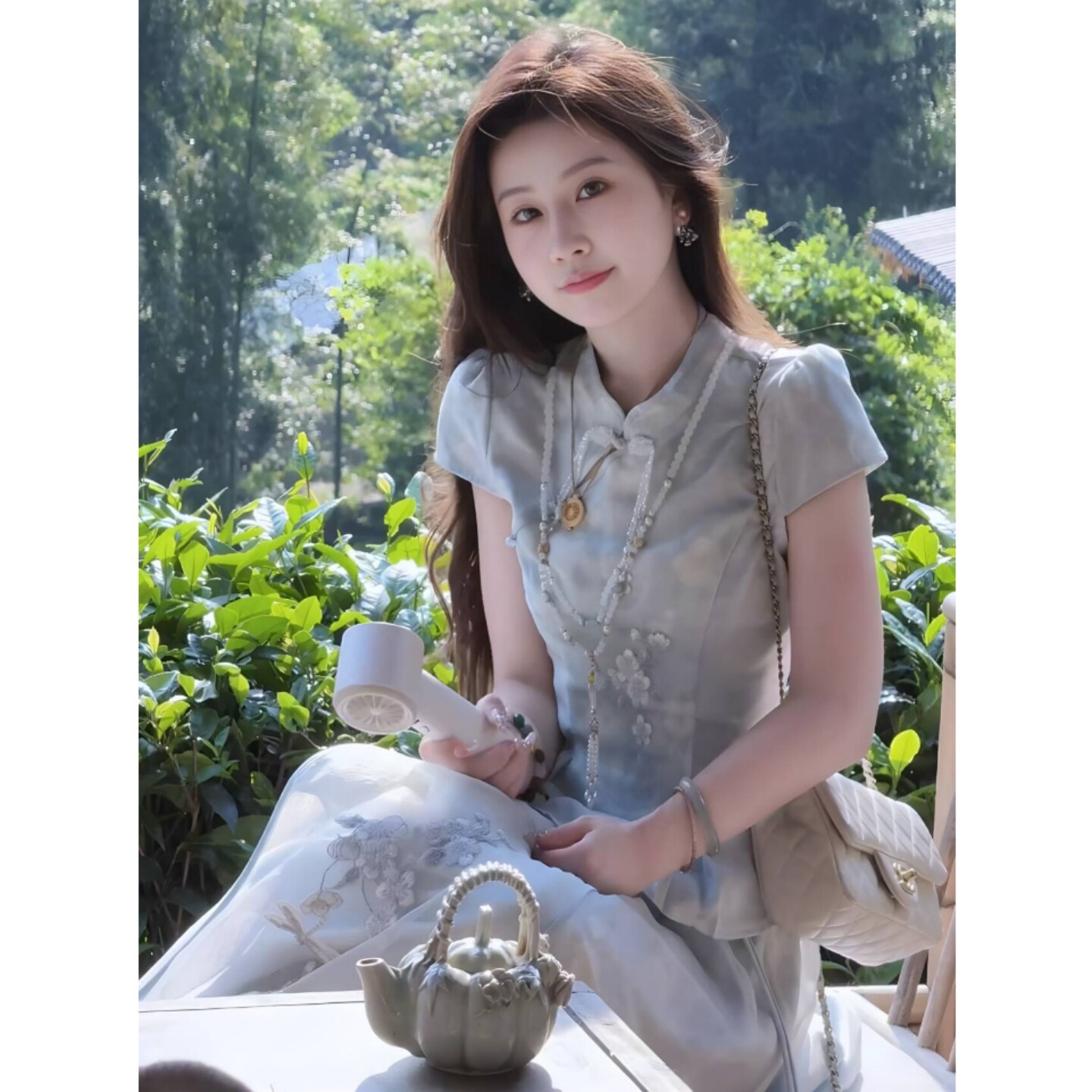 夏季气质显瘦新中式国风