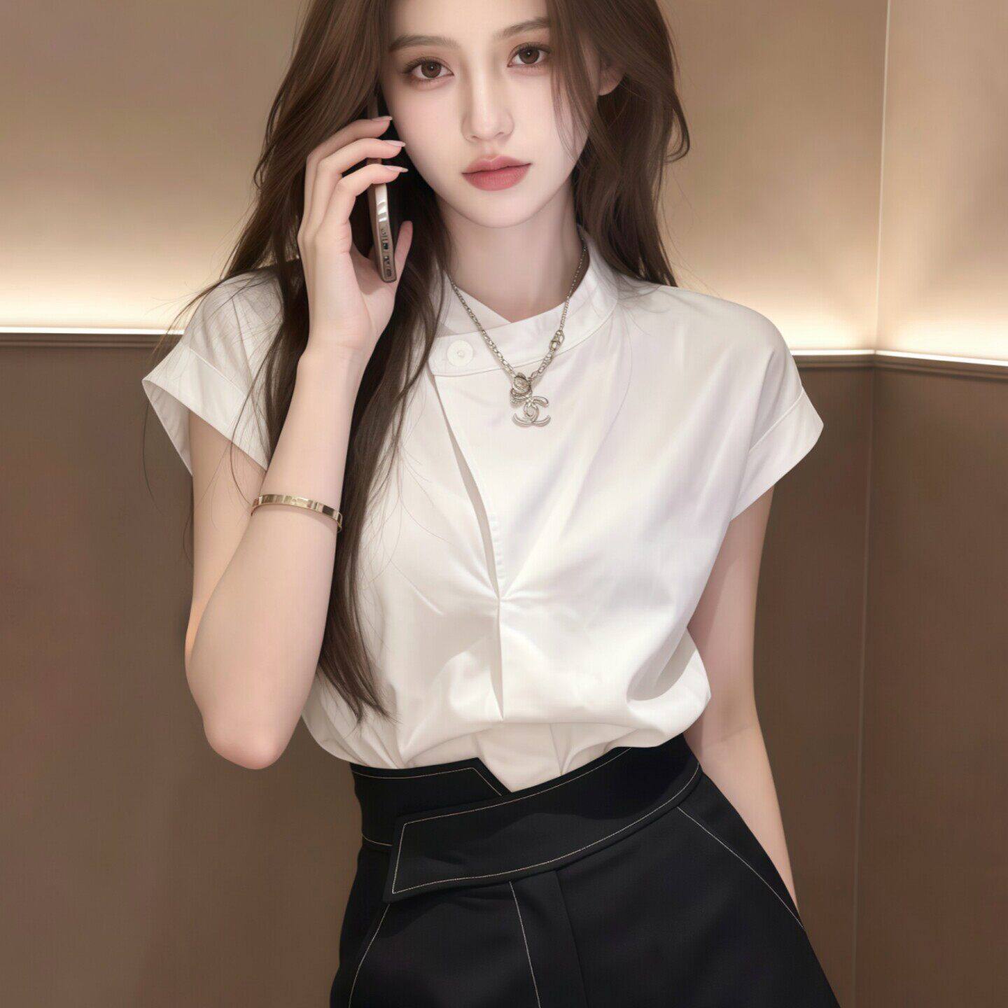 白色短袖衬衫女款2026新