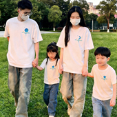 一家三口t恤高级感炸街母女款 不一样亲子装 新款 2026夏季 上衣 短袖