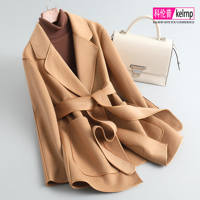 双面羊绒大衣女2026秋冬新短款小个子优雅原创澳毛呢子羊毛呢外套