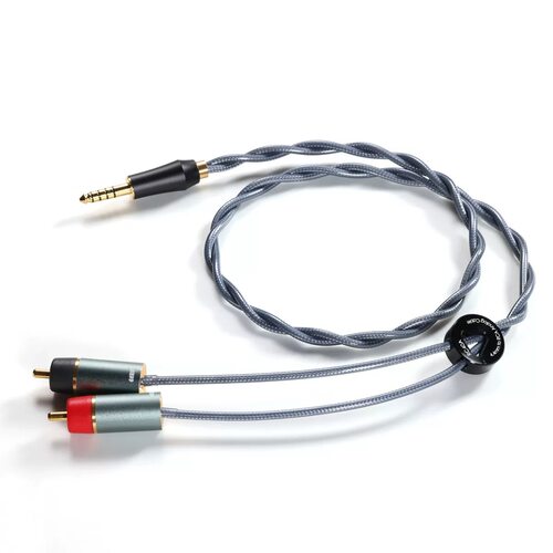 ddHiFi RC30A RC40A RC30B 3.5/4.4转RCA双RCA桌面屏蔽纯银信号线