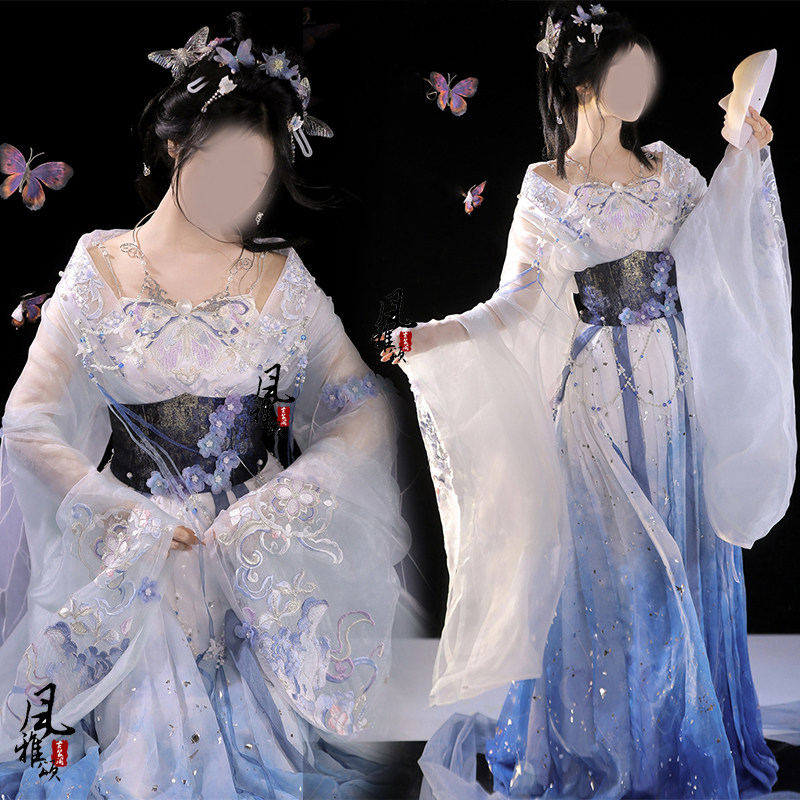 影视新三国貂蝉同款古装仙女女汉服贵妃服舞蹈演出服影楼写真服装