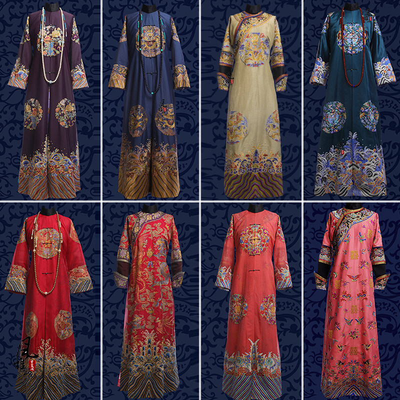 宫廷大氅清宫娘娘旗服如懿传同款妃嫔吉服正装故宫旅拍摄影写真服