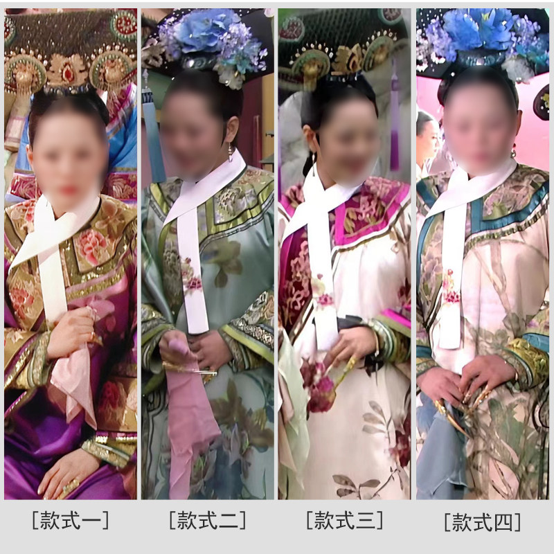 甄嬛传敬妃同款妃子服清朝格格妃嫔古装满族旗服福晋服清宫写真服