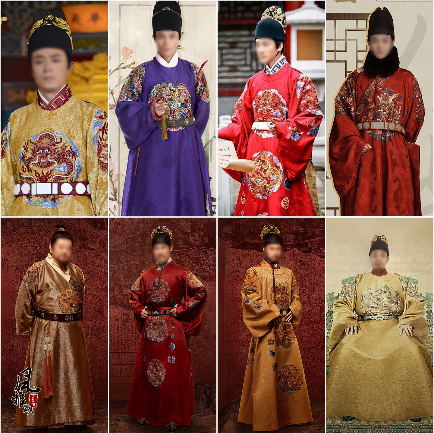 明朝皇帝服龙袍皇太子明制汉服圆领大袖衫绣花重工影视古装演出服