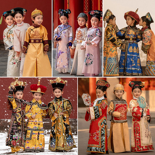 清朝妃子阿哥服双宝情侣装