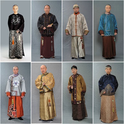 民国老爷服明清掌柜服长衫马褂王爷服便服富商服地主财主服演出服