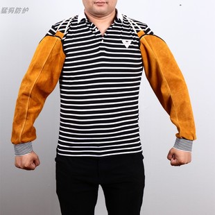 套松紧劳保套袖 防火烫耐高温焊工焊接防护袖 加长 护袖 电焊牛皮套袖