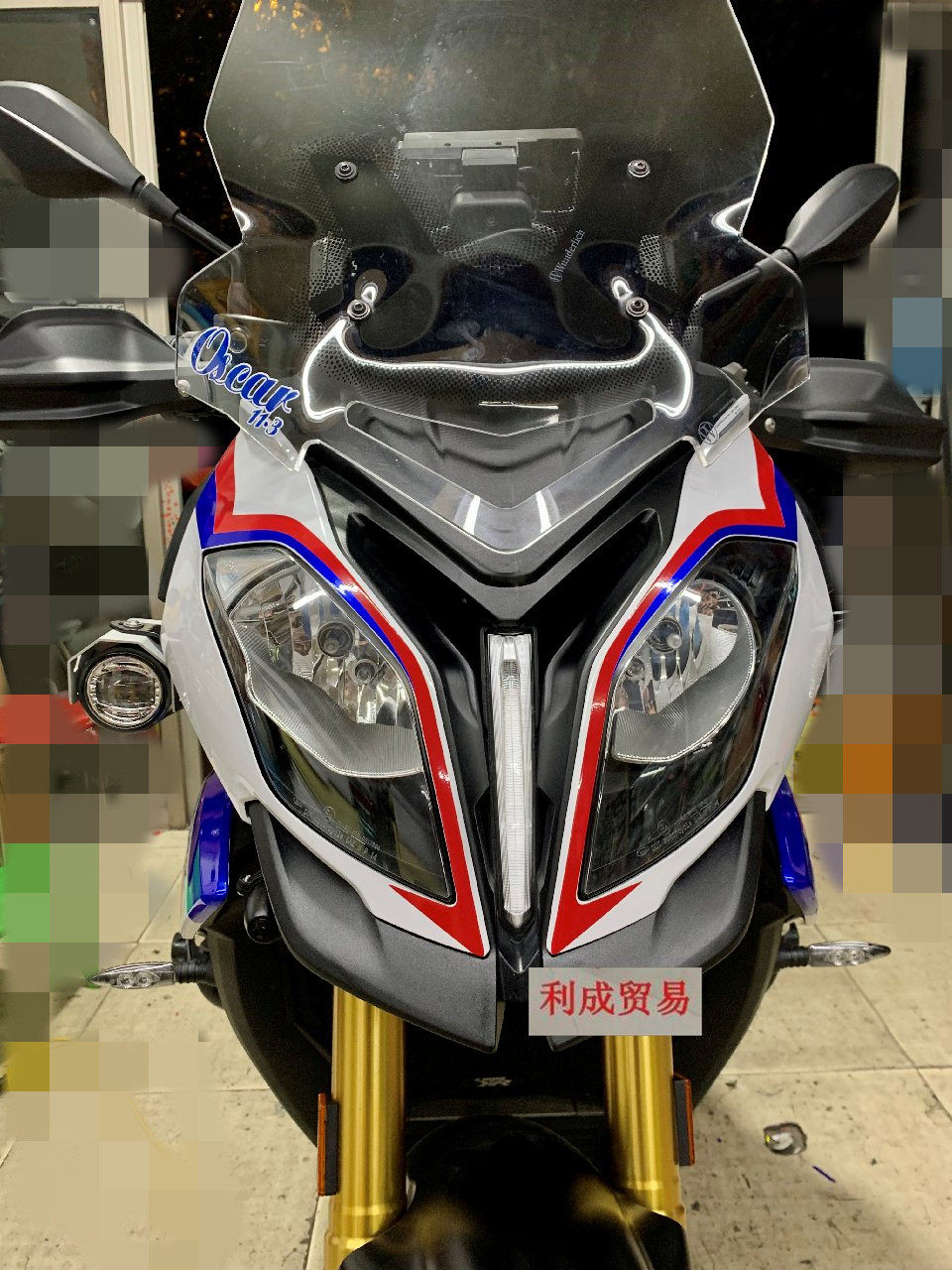 S1000XR车身贴花/摩托车头板拉花/头罩外壳线条贴纸