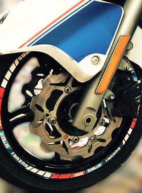 SKYWAVE天浪650钢圈贴/BURGMAN650彩色版反光轮圈贴/轮毂贴花