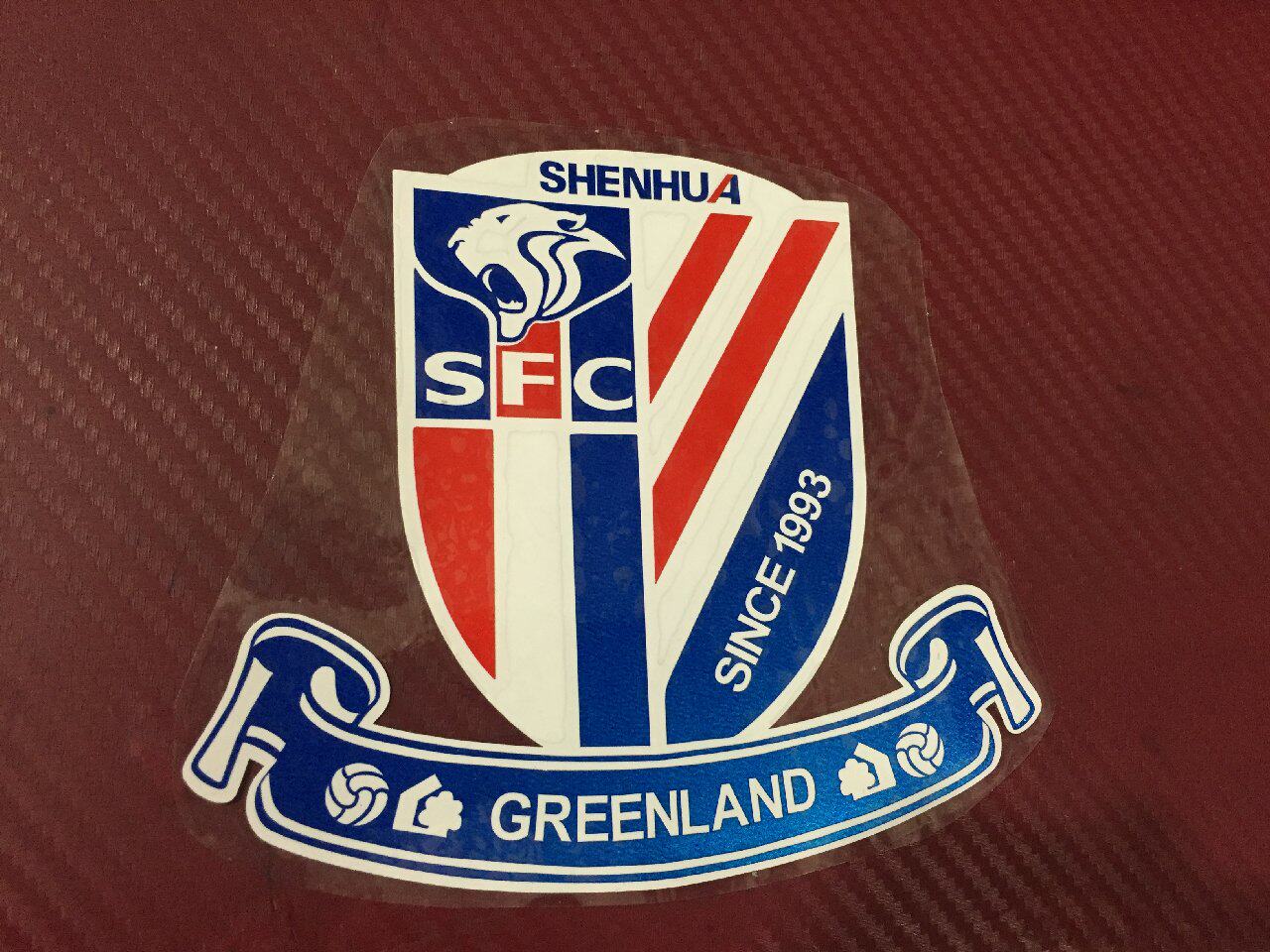 上海申花新队徽贴纸/拉杆箱贴花/摩托车车贴/多用途防水反光贴