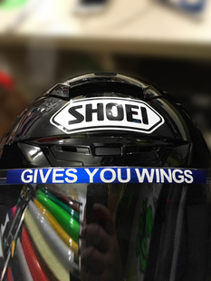 GIVES YOU WINGS头盔镜片贴纸/摩托车头盔镜片装饰贴花/防水反光