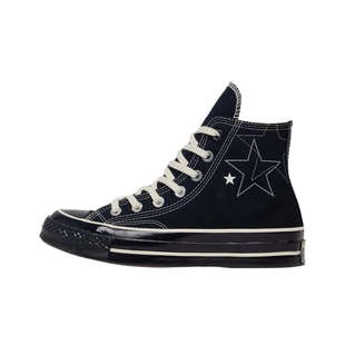 CONVERSE匡威 1970S 黑武士星星印花高帮休闲运动帆布鞋 A15743C