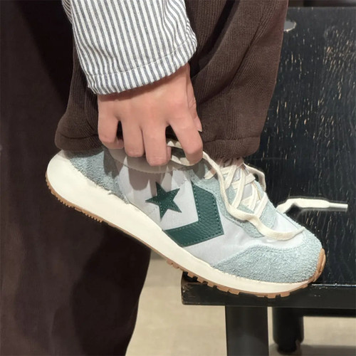 CONVERSE OMEGA TRAINER匡威薄荷绿拼接学院风复古慢跑鞋 A15605C