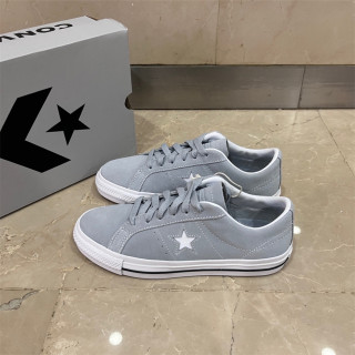 CONVERSE匡威ONE STAR 浅灰色翻毛皮麂皮低帮帆布鞋A04600c