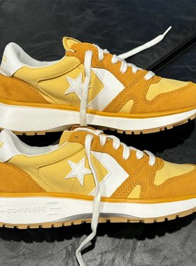 CONVERSE OMNI TRAINER匡威黄白拼接学院风复古运动休闲鞋A13373C