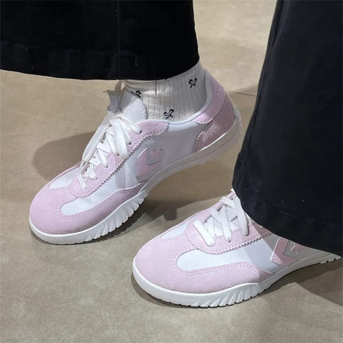 CONVERSE RunStar Trainer匡威粉白拼色牛皮革拼接德训鞋 A15069C