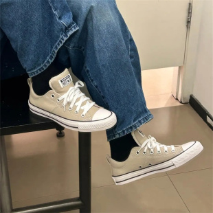CONVERSE MADISON匡威卡其色低帮男女同款休闲复古帆布鞋 A16068C