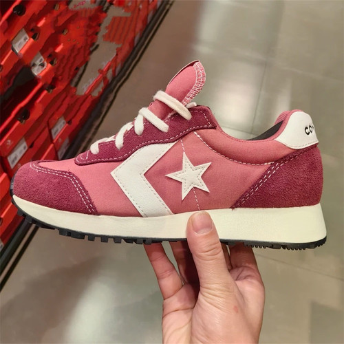 CONVERSE OMEGA TRAINER匡威经典复古深粉色休闲运动鞋 A13322C