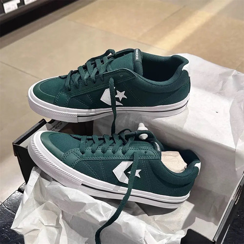 CONVERSE Sport Casual正品匡威墨绿色箭星板鞋运动休闲鞋A12875C