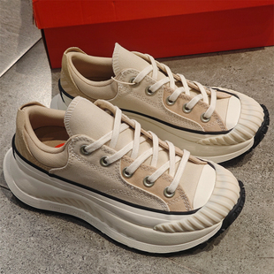 CONVERSE匡威1970S AT-CX燕麦奶机能饼干低帮厚底帆布鞋A08753c