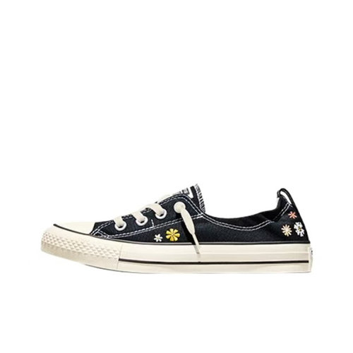CONVERSE ALLSTAR 匡威简约刺绣女款低帮复古休闲帆布鞋 A19899C