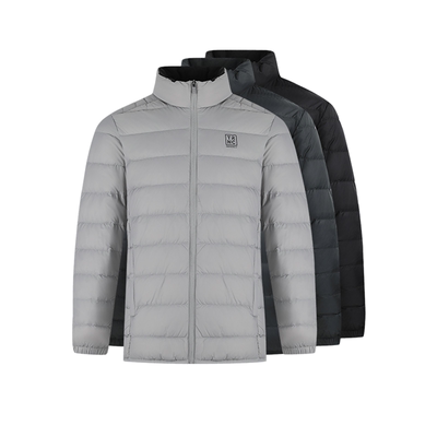 361度轻薄立领短款男士羽绒服