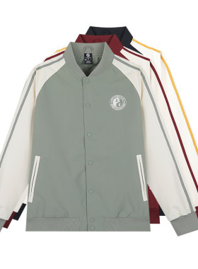 361度男款棒球服新品2025春季时尚学生运动外套361男士休闲单夹克