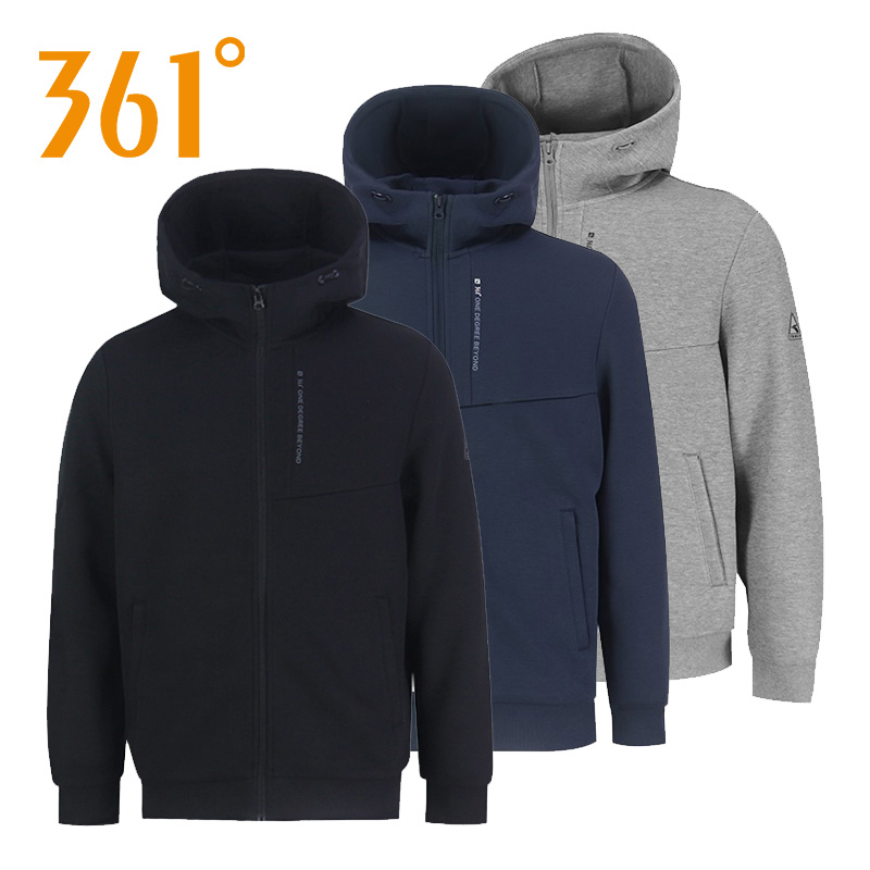 361度男针织运动外套2024
