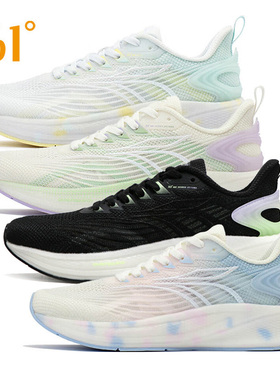 361度女鞋跑步鞋2023夏季新款361针织网面透气轻便Q弹运动鞋2201