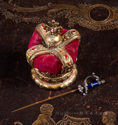 法国古董珠宝巴黎青金石钻石剑