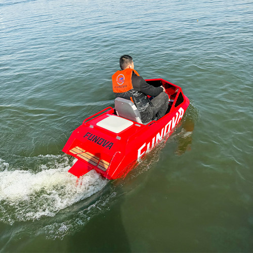 电动卡丁船双人高速漂移艇 充气式水上卡丁艇 户外娱乐竞速装备