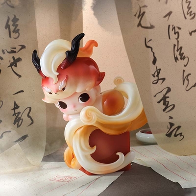 正版泡泡玛特DIMOO一盏风月手办