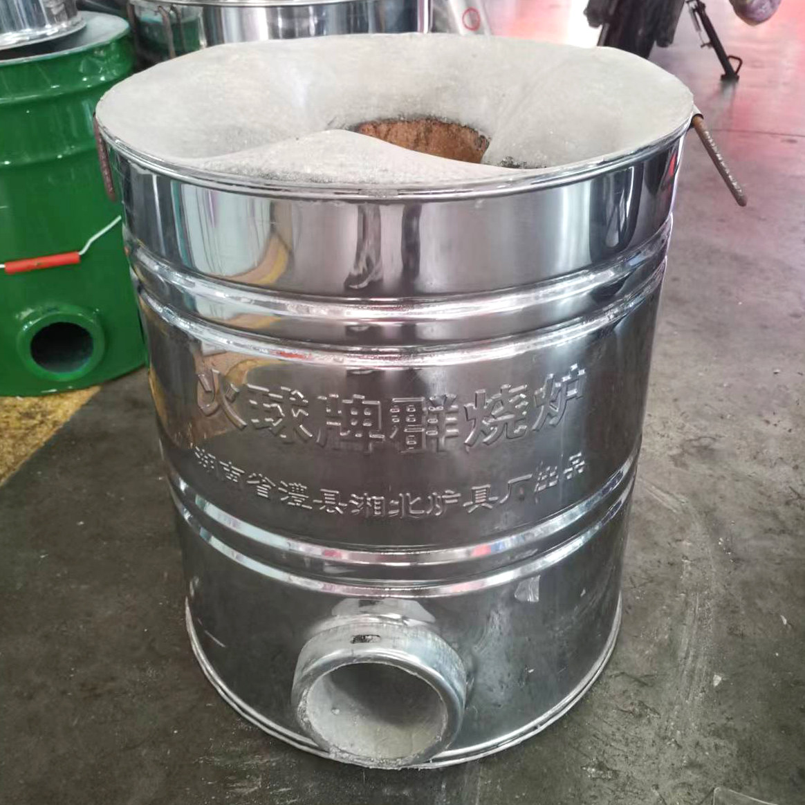 不锈铁煤炉子三芯蜂窝煤炉子烤火煤炭炉 煤球炉 老式家用取暖炭火