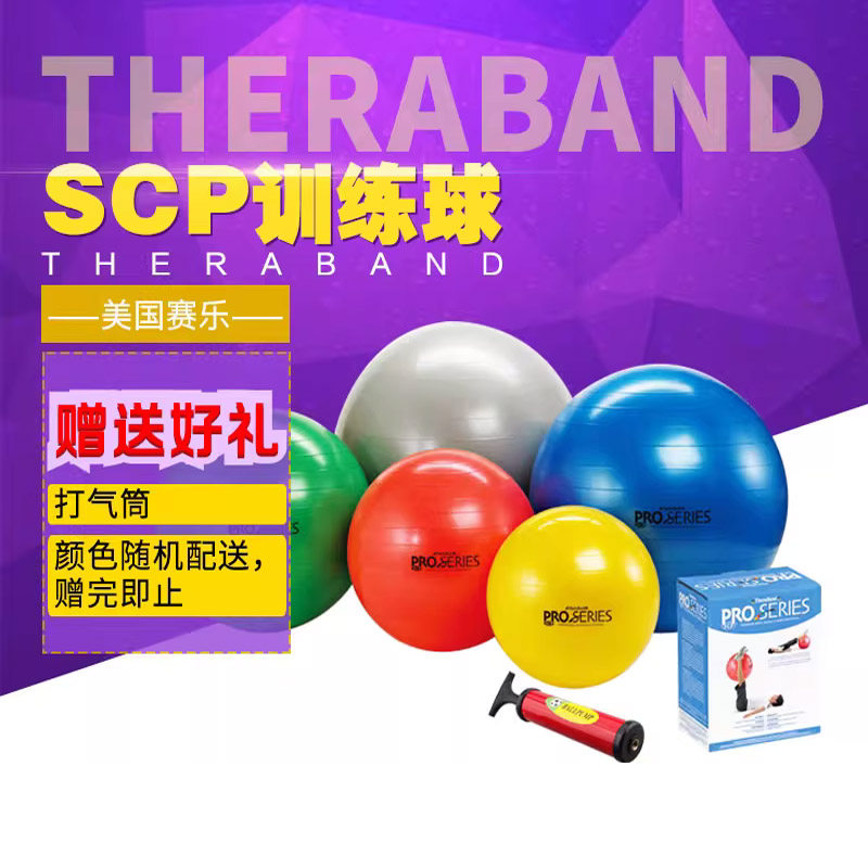 Thera-Band赛乐瑜伽球加厚防爆scp瘦身瑜珈球 美国孕妇健身普拉提