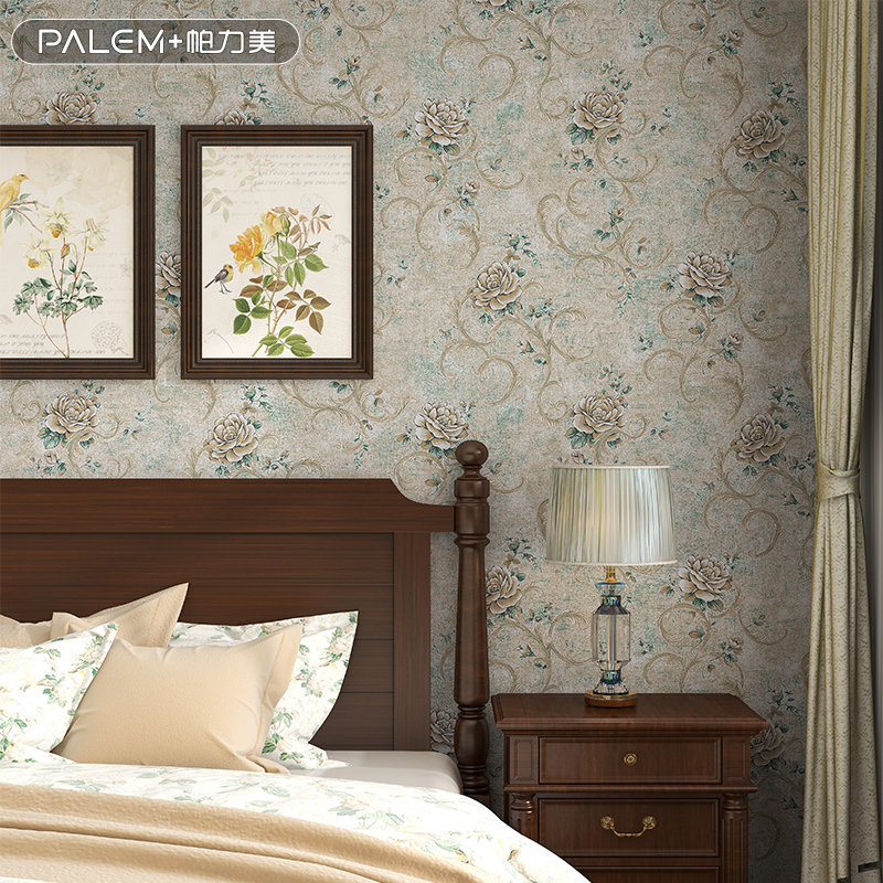 帕力美全屋无缝美式墙布