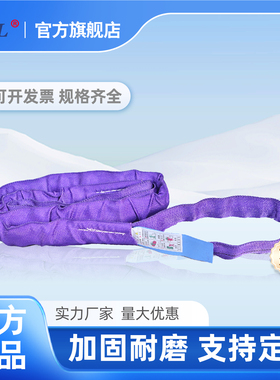【1吨~20吨】巨力索具合成纤维圆环吊装带R02型（防护型 ）