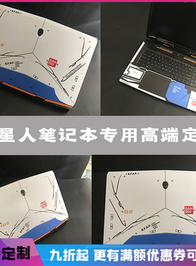 适用于2020外星人笔记本贴膜alienware新款M15/M17外壳膜17R4/R5/15R3/R4/M17R3/51M 15.6寸17.3贴纸定制全套