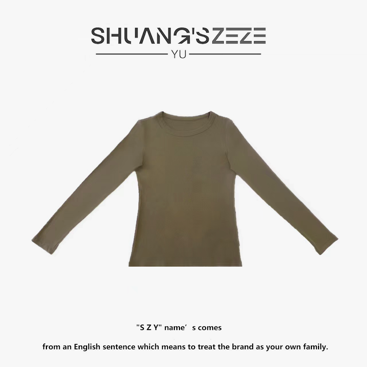 Shuang's Zeze Yü 简约百搭气质秋冬罗纹长袖针织T恤 YF823311属于什么档次？