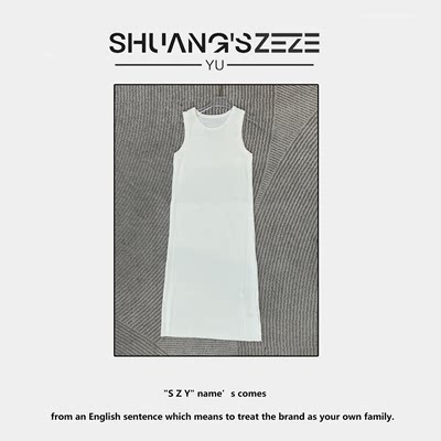 ShuangsZezeYü丨显瘦无袖针织连衣裙 YFJNY1122