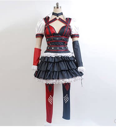 蝙蝠侠 阿甘疯人院 女小丑cos 哈莉奎茵cosplay服装女 小丑女装