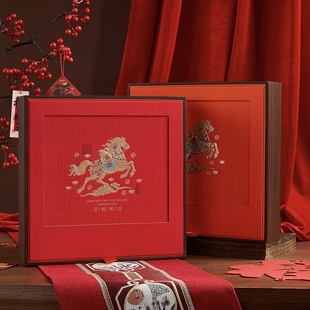 马到成功普洱茶包装 盒福鼎老白茶七子饼200g357g红茶饼盒空礼品盒