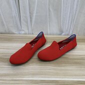 软底一脚蹬女单鞋 外贸原单新款 圆头平底编织时尚