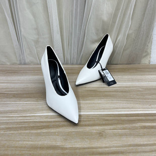外贸原单shoes尖头浅口细跟单鞋 通勤职业女 时尚 春秋气质高跟鞋