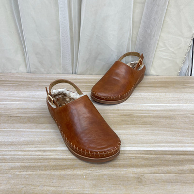 加绒简约时尚新款圆头后带舒适