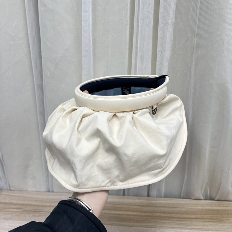 遮阳帽空顶发箍帽子可折叠贝壳帽