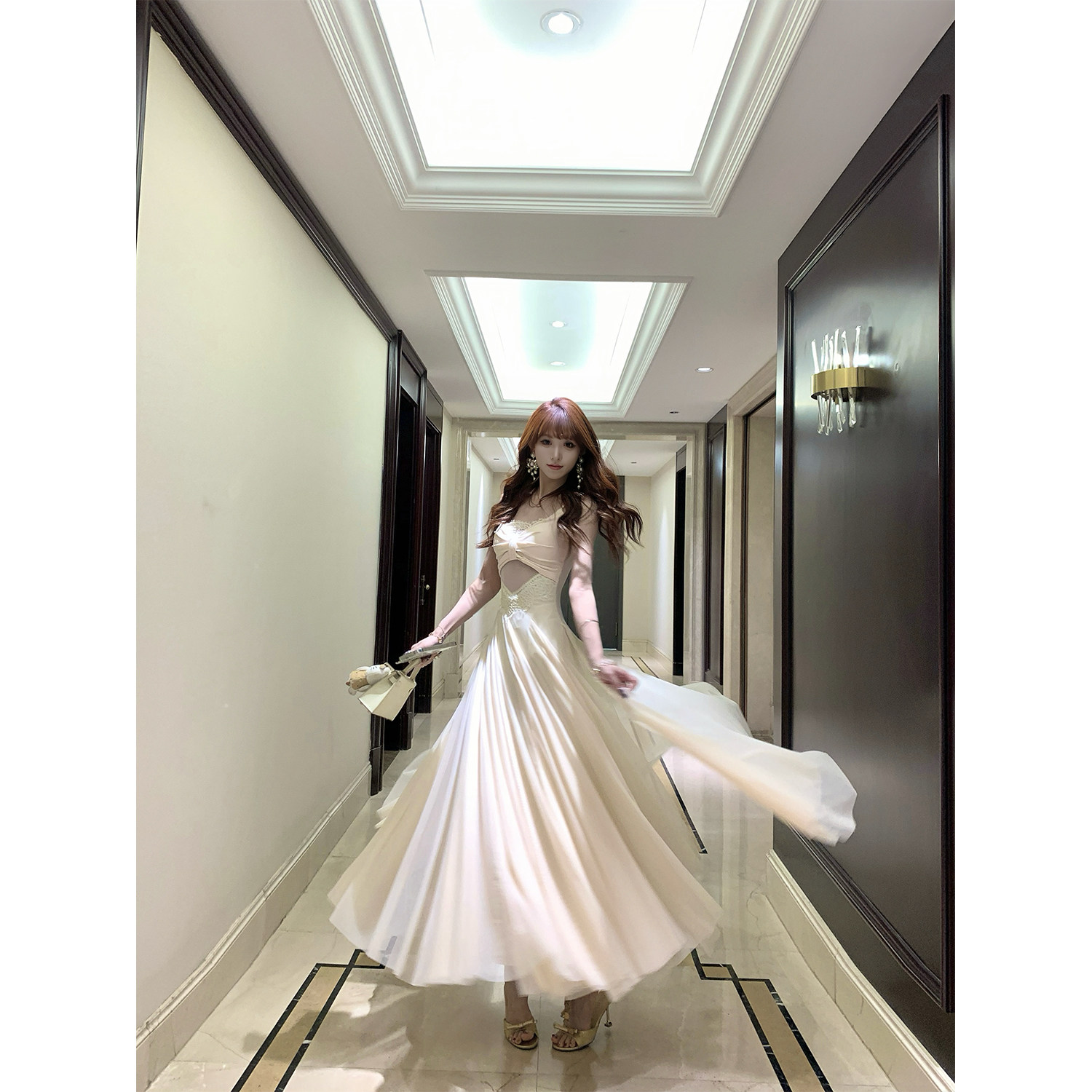 Glide in Grace: Aphrodite Original Large Hem Summer Dress 2025 - Main product image from Taobao