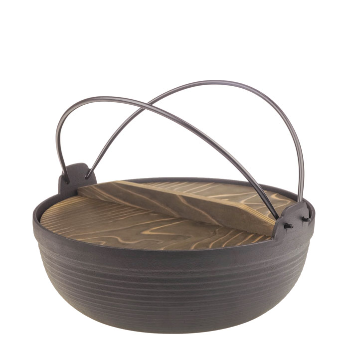 日本代购池永铁工南部铁器 健康锅 深型铁锅汤锅火锅炖锅煮锅岩铸