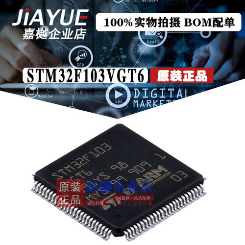 原装正品 ST意法半导体 STM32F103VGT6 LQFP-100 热卖